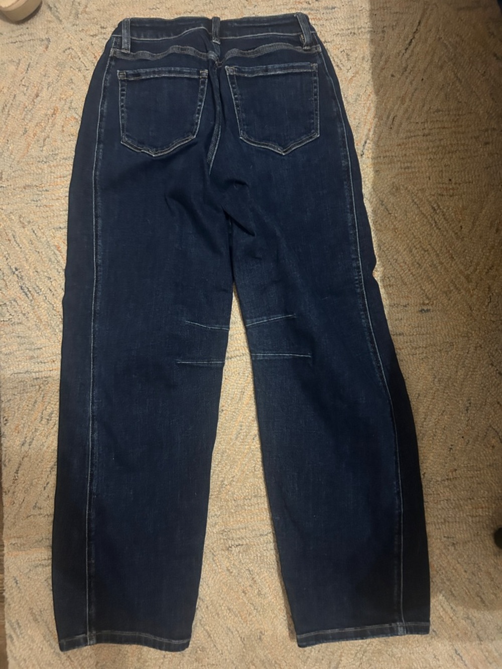 Dark Wash Straight Leg Jeans - Picture 4 of 4